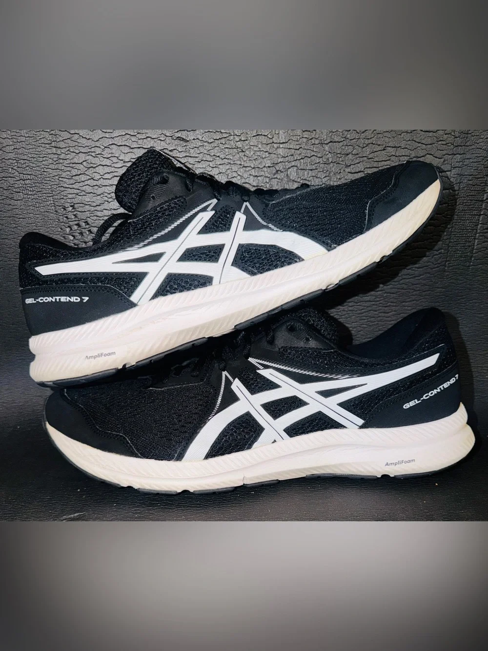 ASICS Men’s Black and White Athletic Running Shoes